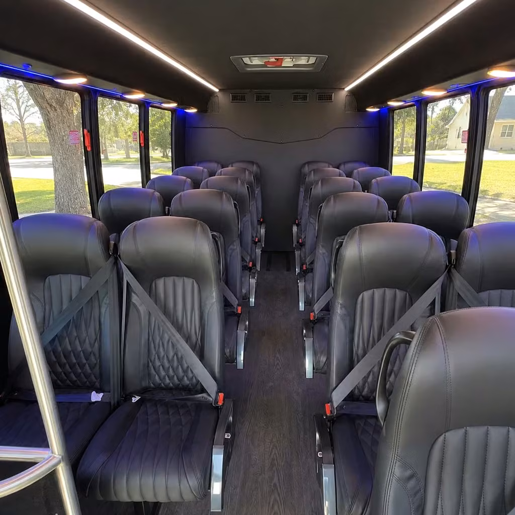 25 passenger minibus inside