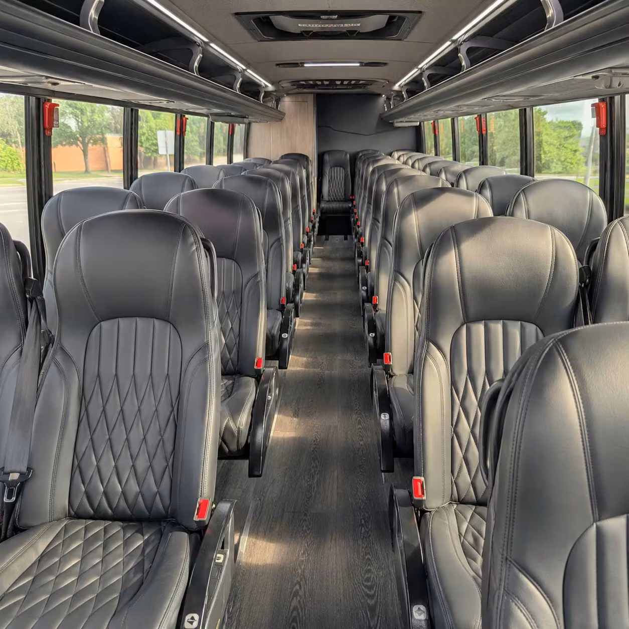 28 passenger minibus interior