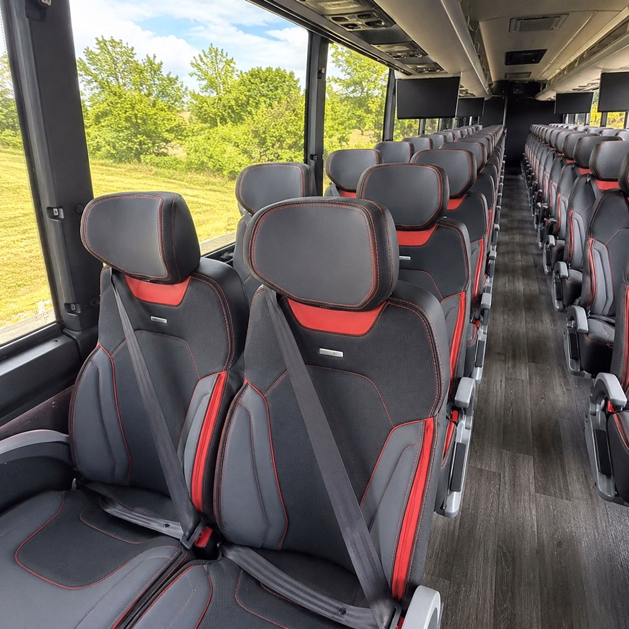 anaheim charter bus inside
